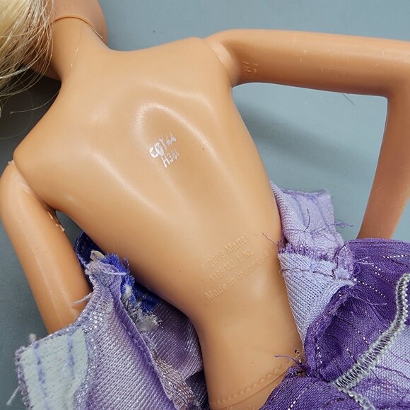 Mattel Barbie Dolls Lot of 4 Party Dresses 1999-2013 Rainbow Skirt Purple Orange - Picture 14 of 16